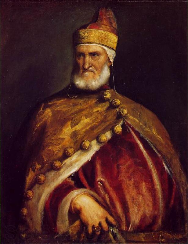 TIZIANO Vecellio Portrait of Doge Andrea Gritti ar